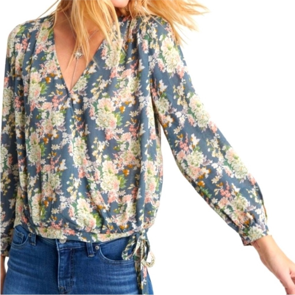 LUCKY BRAND I Top Sawyer Wrap Floral Large